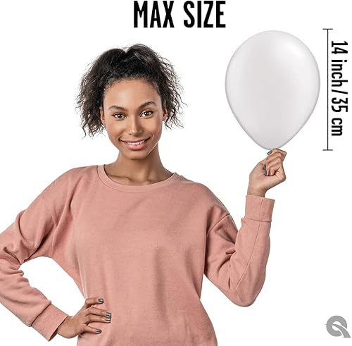 Miniatura 3 de Qualatex Pioneer Balloon Company - Globos de látex blanco perla de 11 pulgadas (100 unidades)