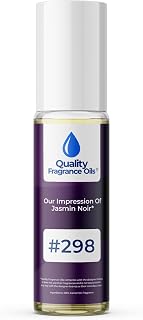 Quality Fragrance Oils' Jasmine Noir Impression #299 | Long-Lasting Perfume Oil, Alcohol-Free, Strong Scent, 10ml Roll-On | Affordable Alternative to Designer Fragrances