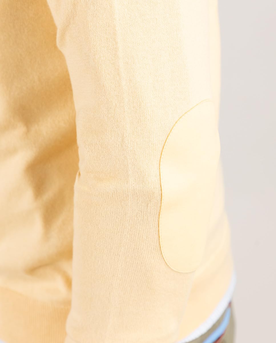 El Ganso Jersey Cuello Pico Coderas Amarillo