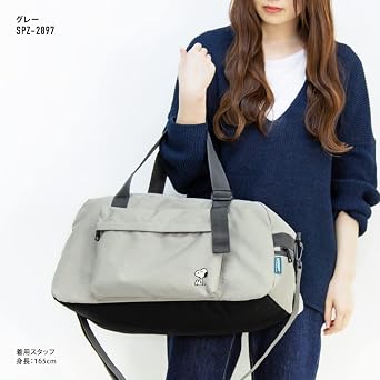 SNOOPY Boston Bag GY Snoopy