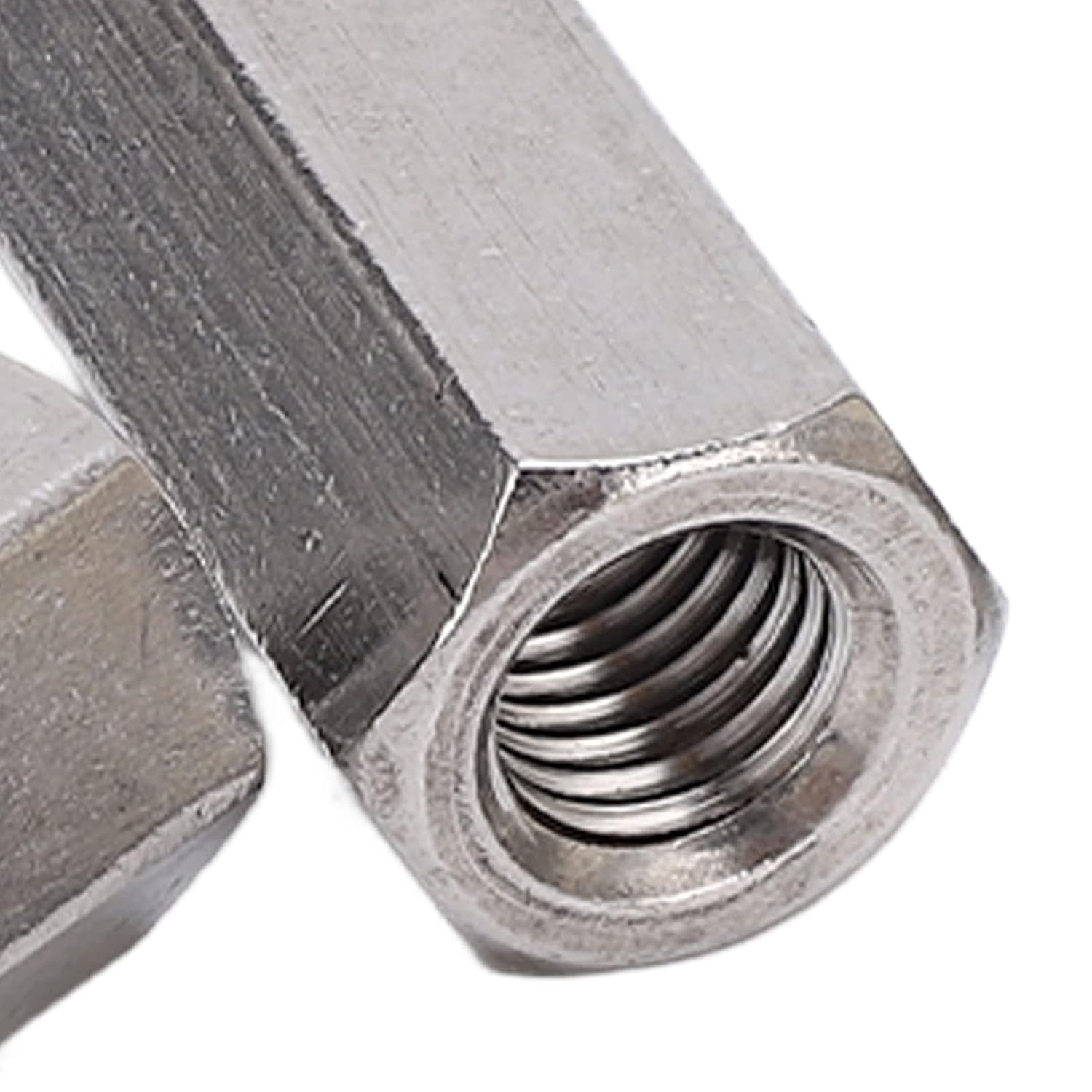 5 Pack M12 Hex Coupling Nuts, Premium 304 Stainless Steel, Corrosions, Accuracy Threading, for Construction, Automotive, and DIY Projects