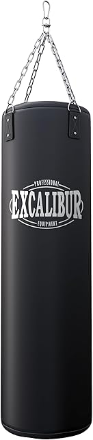 Ręcznie wykonany worek bokserski Excalibur PRO  bardzo wytrzymały, podwójne szwy, łącznie z zawieszeniem łańcucha, krętlik, 120 cm