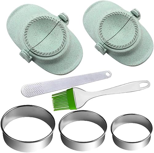Empanada Maker Press,Juego de moldes para bolas de masa con cortador de masa,Moldes de pastel de mano para hornear,Juego de moldes para bolas de