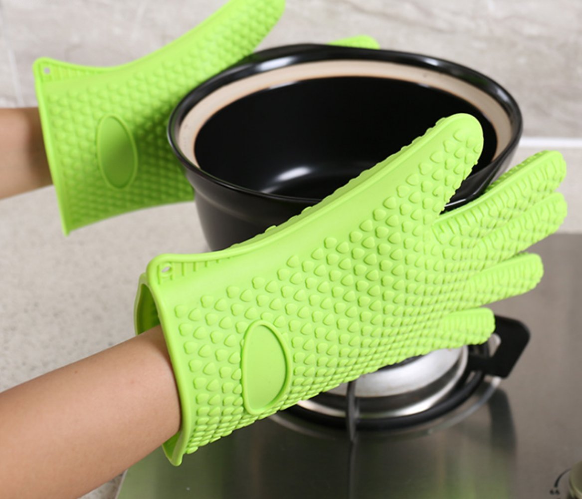 Silicone Ofenhandschuhe - Hitzebeständige Grillhandschuhe