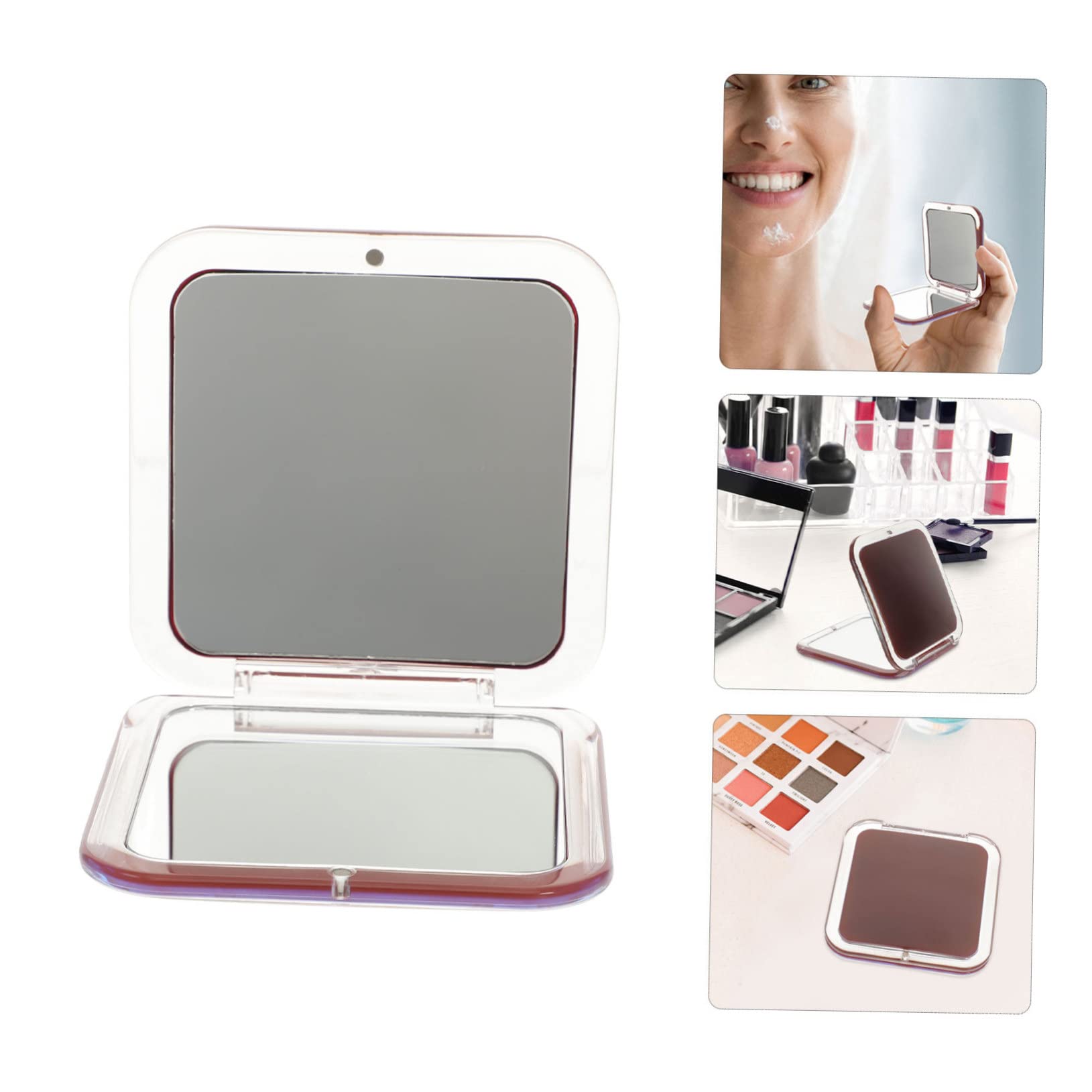 Beavorty 3 Specchietti Per Il Trucco Portatili Da Donna Compatti E Pieghevoli Mini Specchietti Da Viaggio A Mano Per Donne