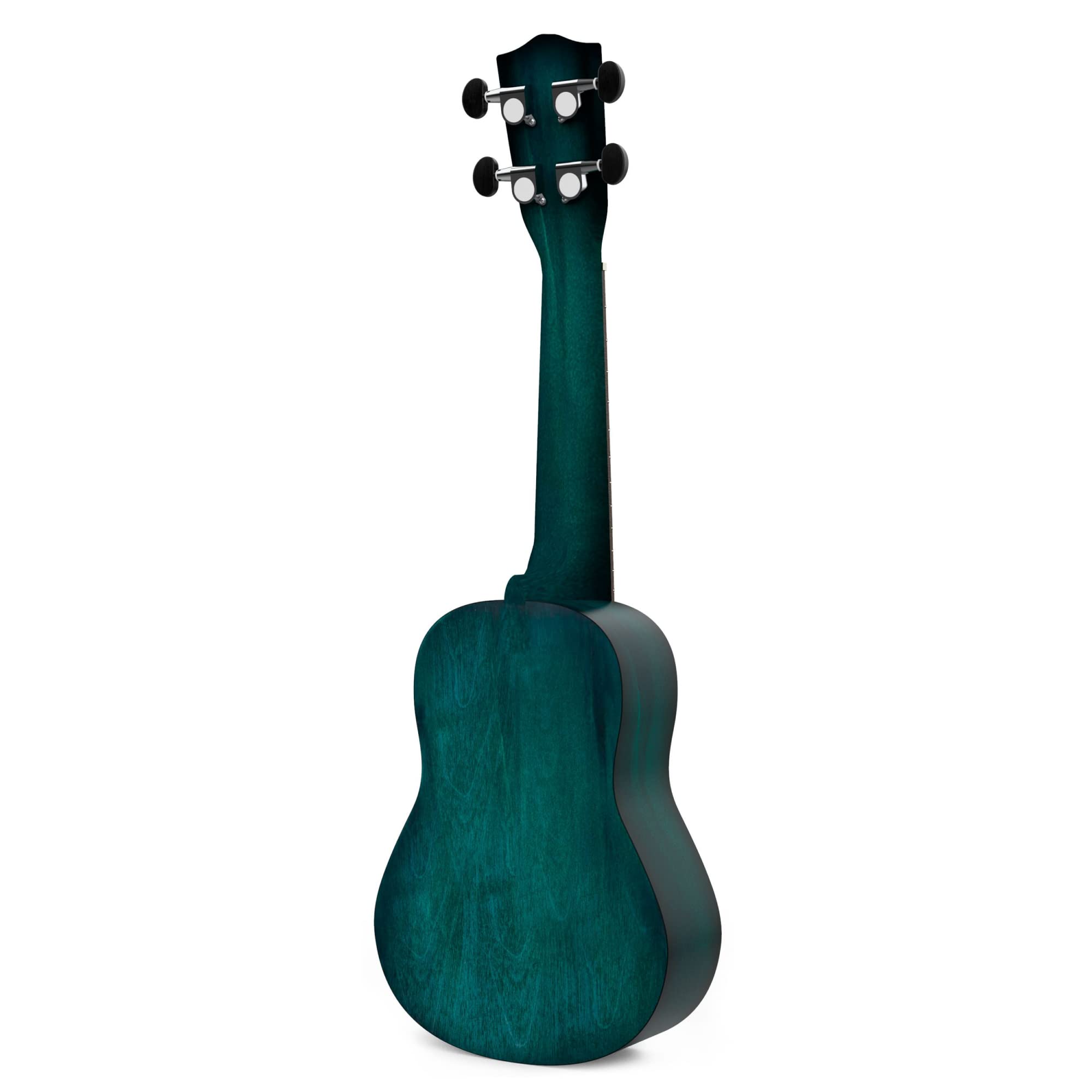 MONKEY LOOP Jungle Pack Blue Ukelele Soprano (Ukelele, Funda, Afinador, Púa y Gamuza Limpiadora)