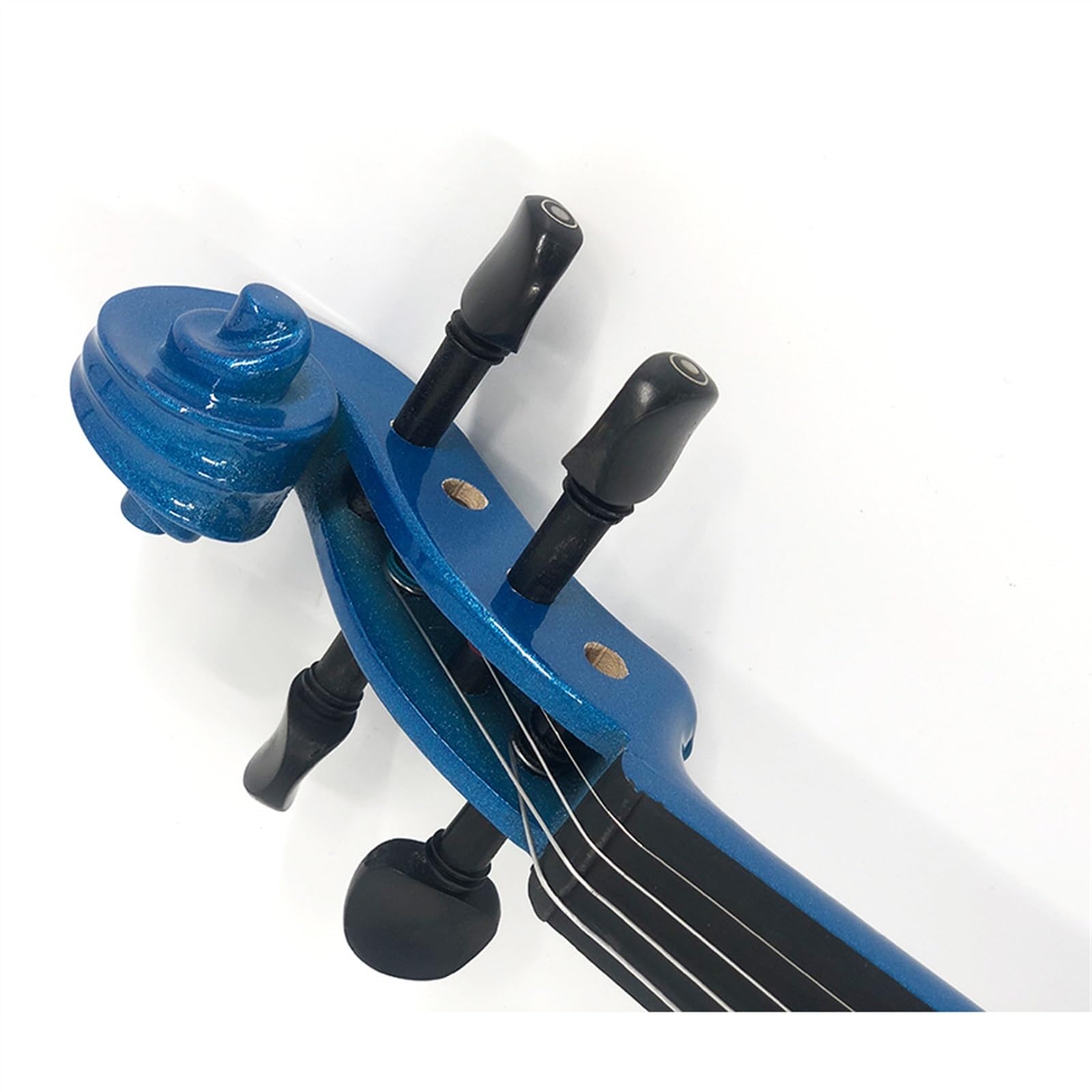 Violín Para Principiantes Violín Electrónico Profesional De Madera Maciza Con Cable De Conexión Y Auriculares Azul