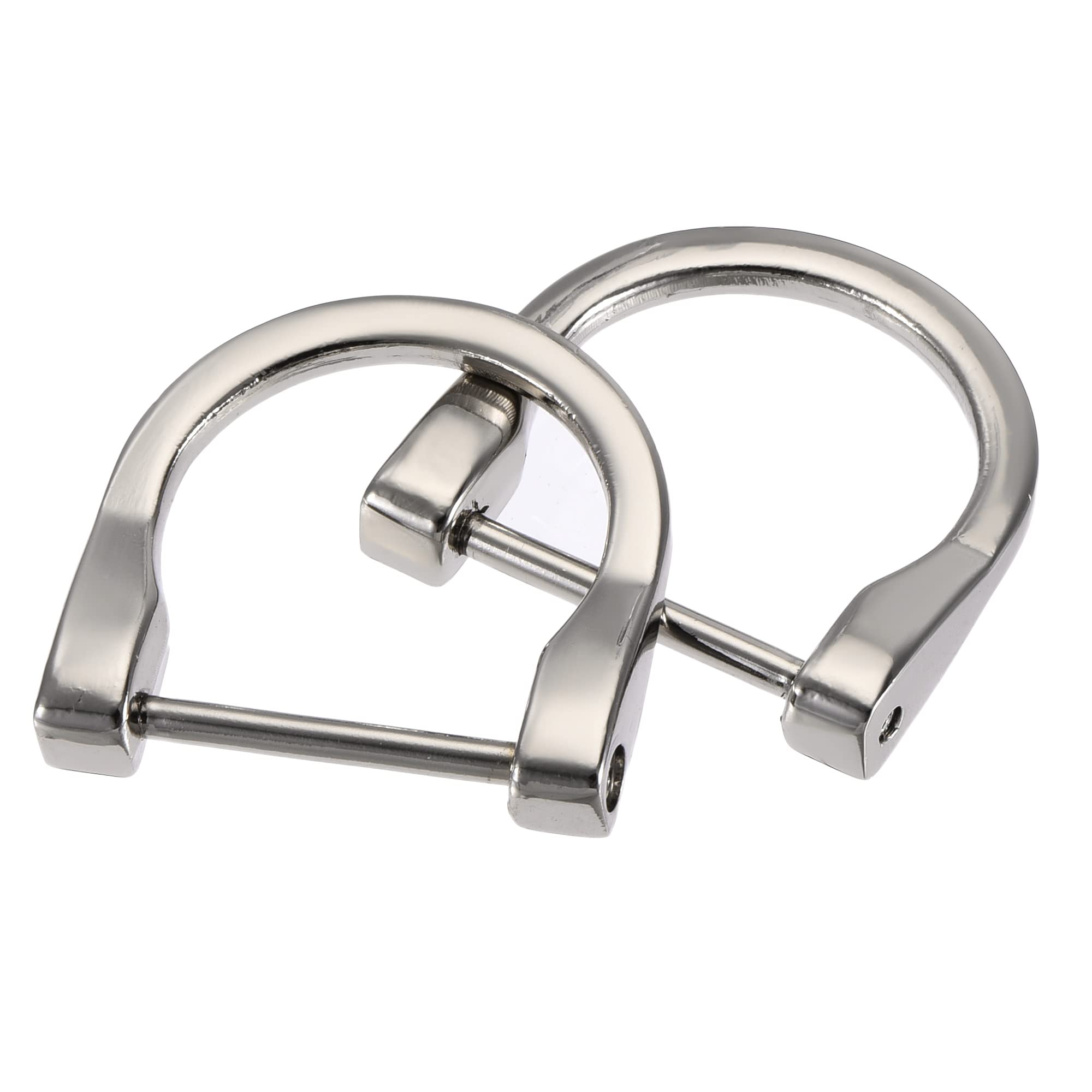 uxcell U Shape Horseshoe D-Rings, Screw-in Shackle Buckle