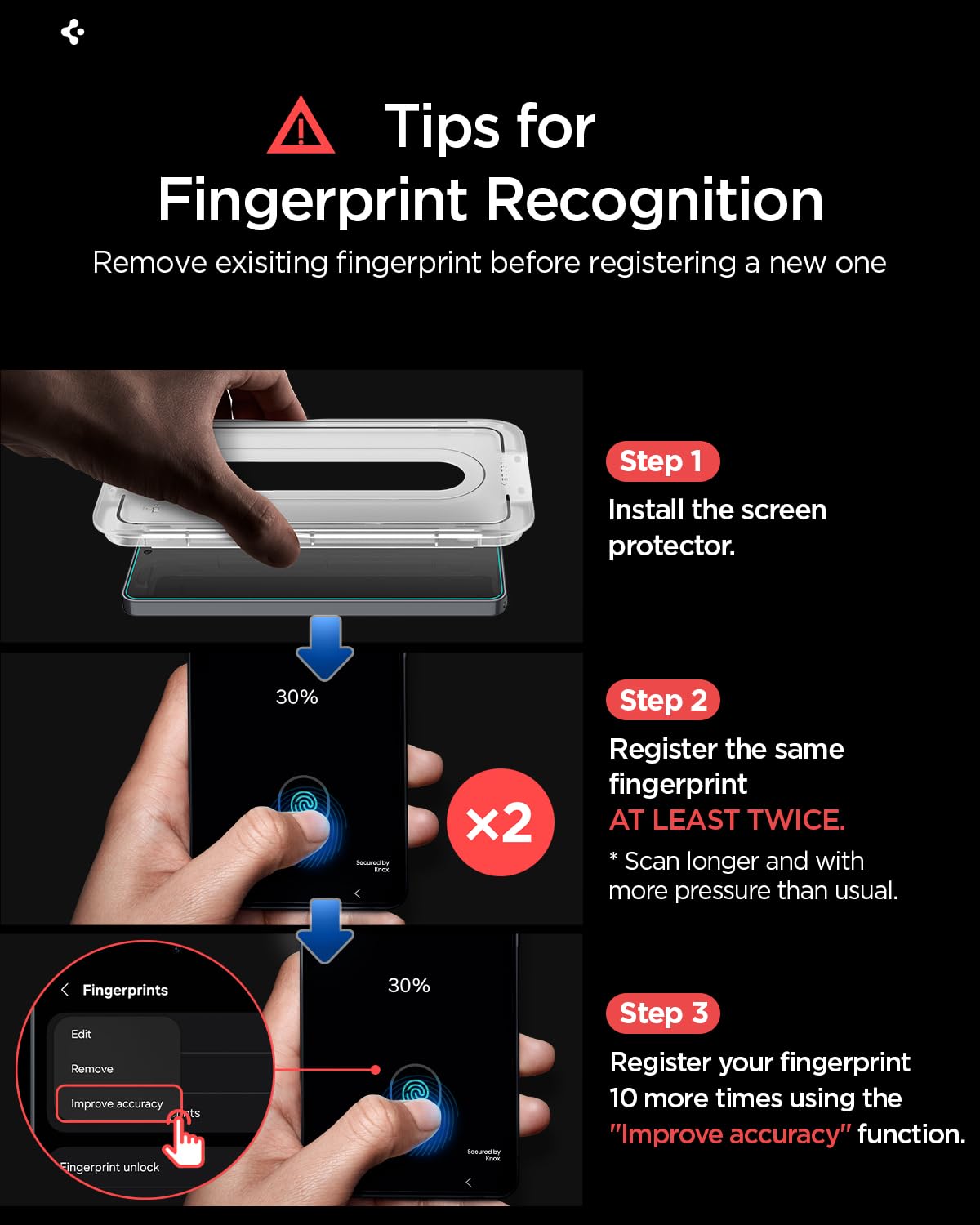 Spigen Glas.tR EZ Fit Pro Verre Trempé pour Galaxy S26 Ultra, 2 Pièces, Dureté 10H+, Résistant aux Rayures