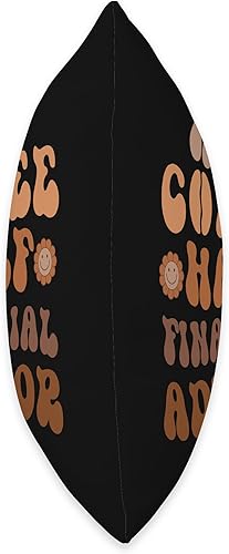 Miniatura 2 de Matching Financial Advisor Gifts, Half Financial Advisor Groovy Coffee Lover - Almohada de 16 x 16 pulgadas, multicolor