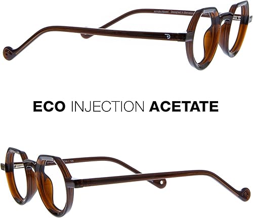 Miniatura 3 de DIDINSKY READING GLASSES Lectores unisex con bloqueo de luz azul. Marcos de acetato, patillas flexibles y lentes antirreflectantes - Café +2.5 -