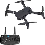 Ejoyous E88 RC Drone, Foldable Mini Drone for Beginners, 4K HD Dual Camera Folding Quadcopter with APP Control for Aerial Photography, 3D Flip and Self Stabilized Anti Shake, Black