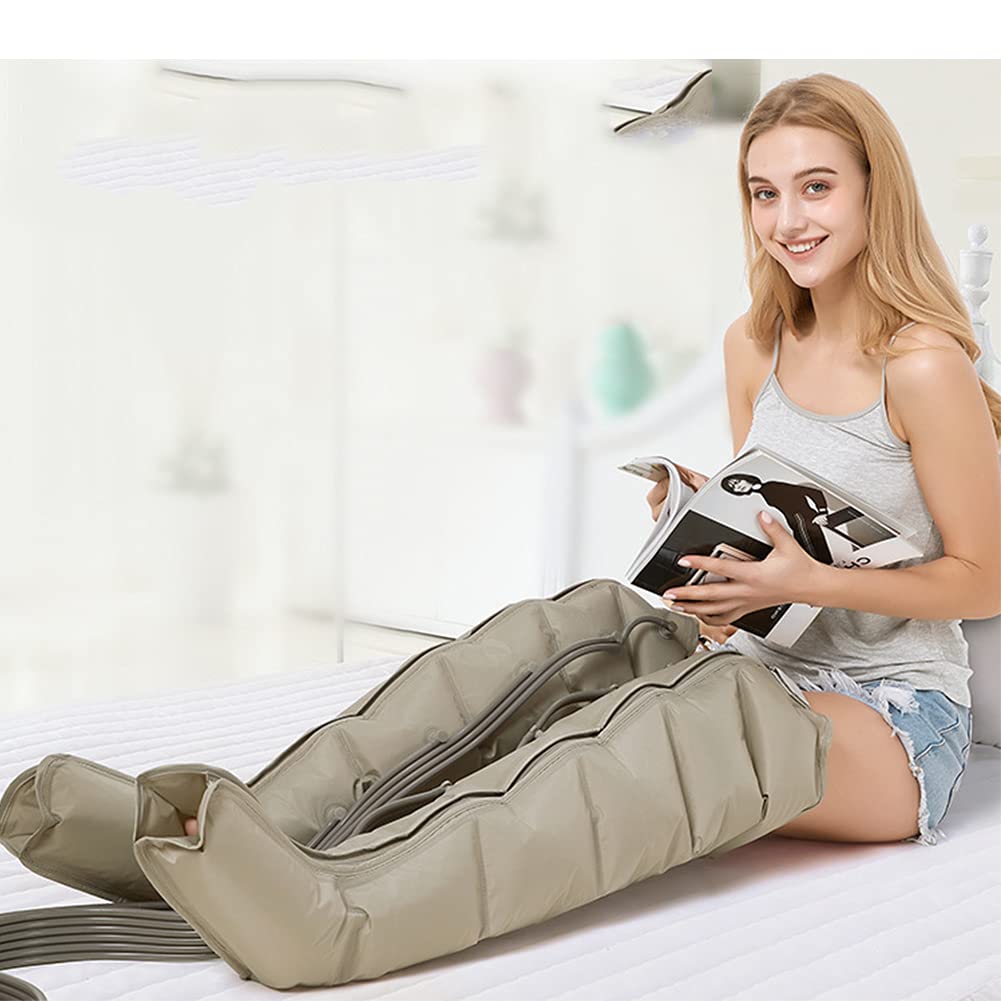 8 Cavity Leg Massager Stivali a Compressione d'Aria, Massaggiatore per Piedi e Polpacci, Fasce per Gambe e Cosce a Compressione d'Aria, Stivali per Massaggio, Macchina per Uso Domestico