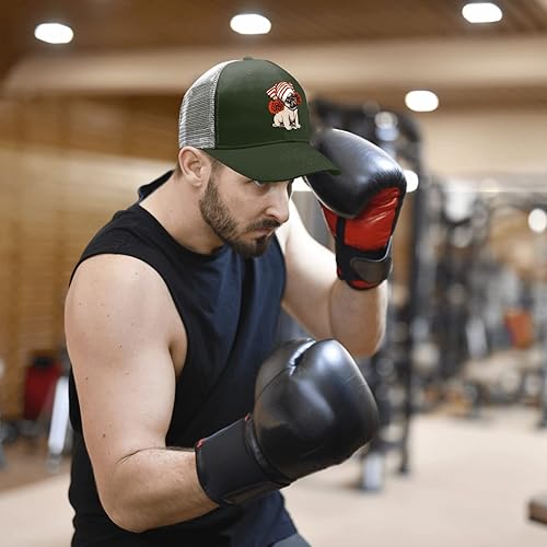 Miniatura 5 de Sombreros para papá, sombrero de perro carlino para hombre, sombrero divertido ajustable