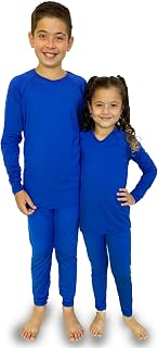 Kit Frio Conjunto Termico Azul Royal Infantil Kids Elasticidade Camisa e Calça Segunda Pele Unissex