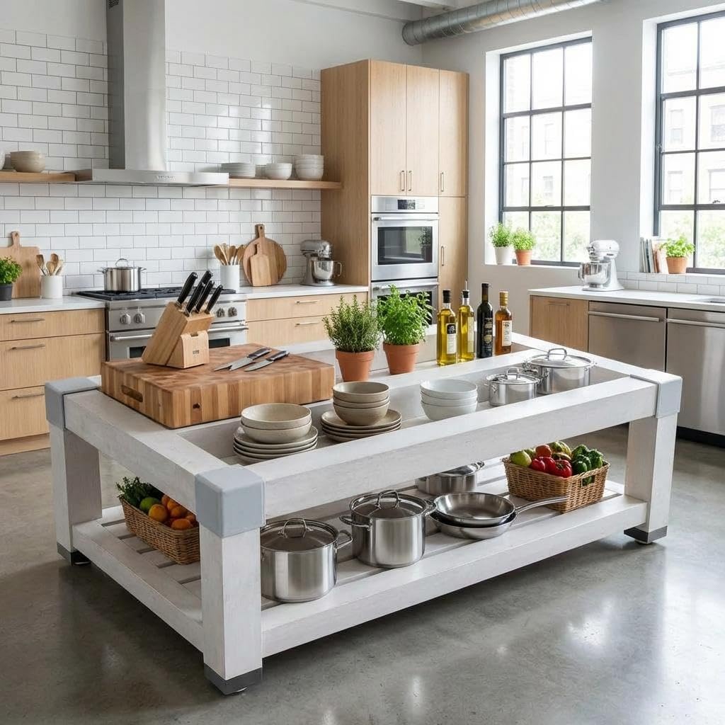 Aluminum Dunnage Rack 36" x 20" x 8" Stainless Steel Shelf Commercial Food Service Storage for Restaurants Kitchen Warehouse Supermarket