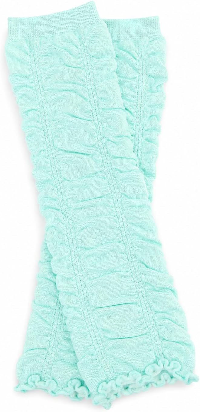 juDanzy Girls Rouched Ruffle Newborn Baby and Toddler Leg Warmers