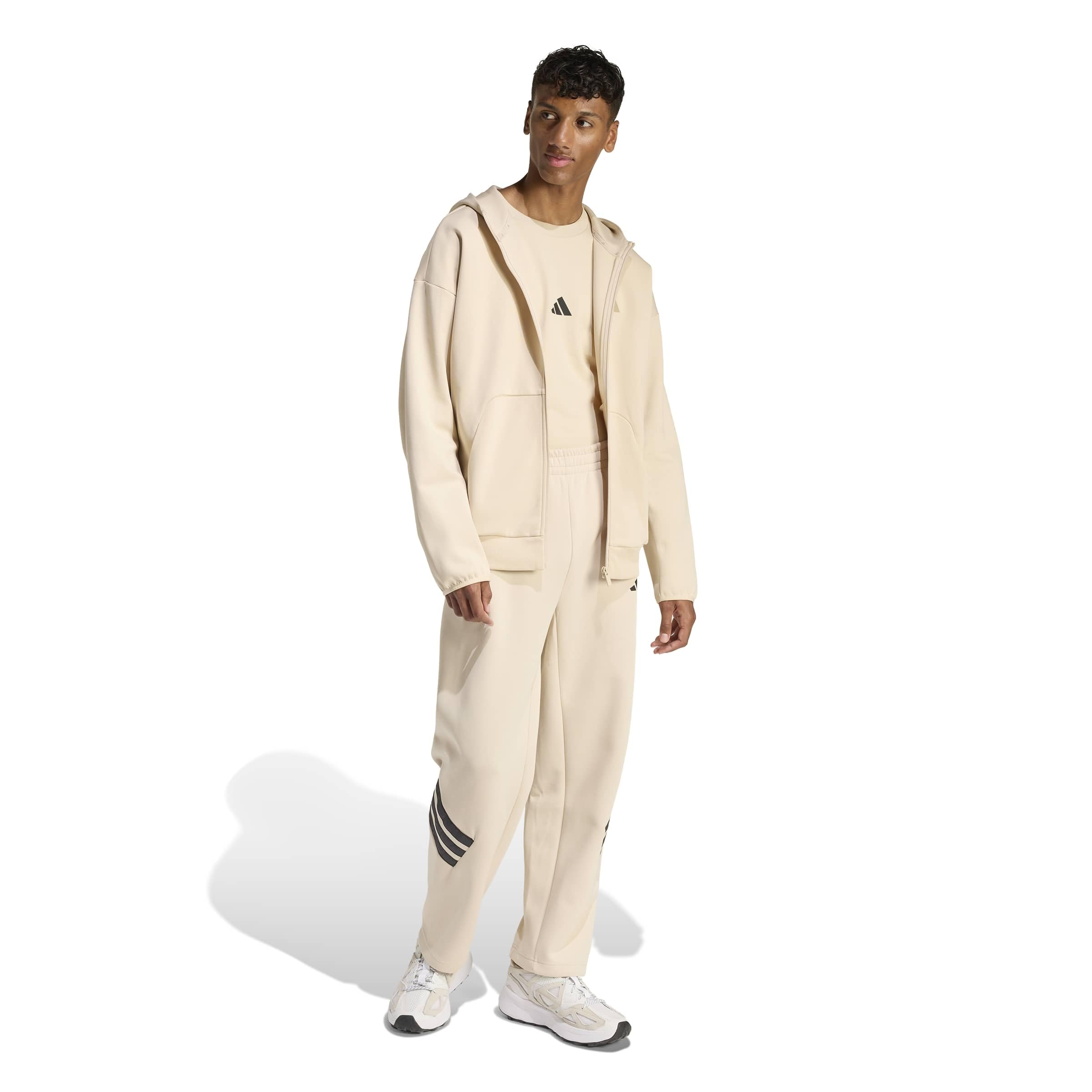 adidas Future Icons Small Logo Full-Zip Hoodie Pista con Cappuccio Uomo (Pacco da 1)