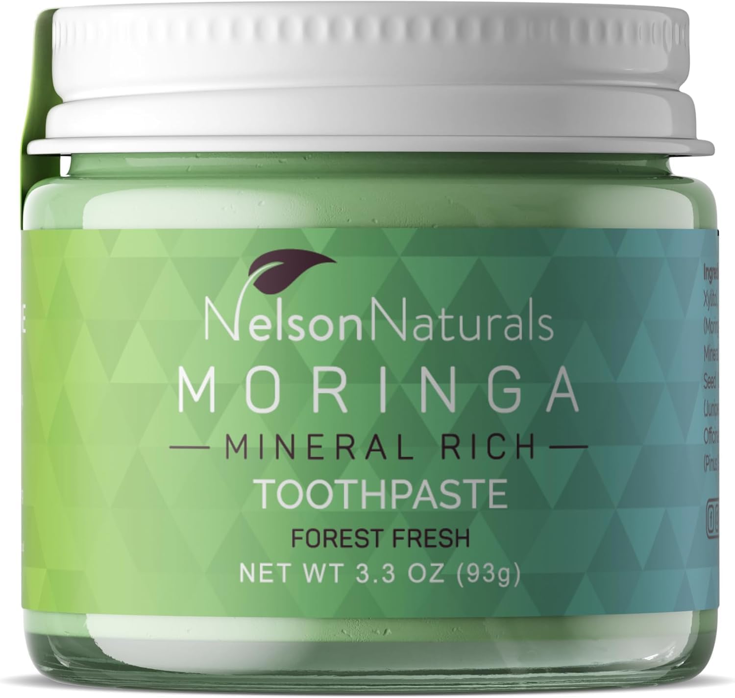 Nelson Naturals Moringa Mineral Rich Fluoride Free Toothpaste 2 oz