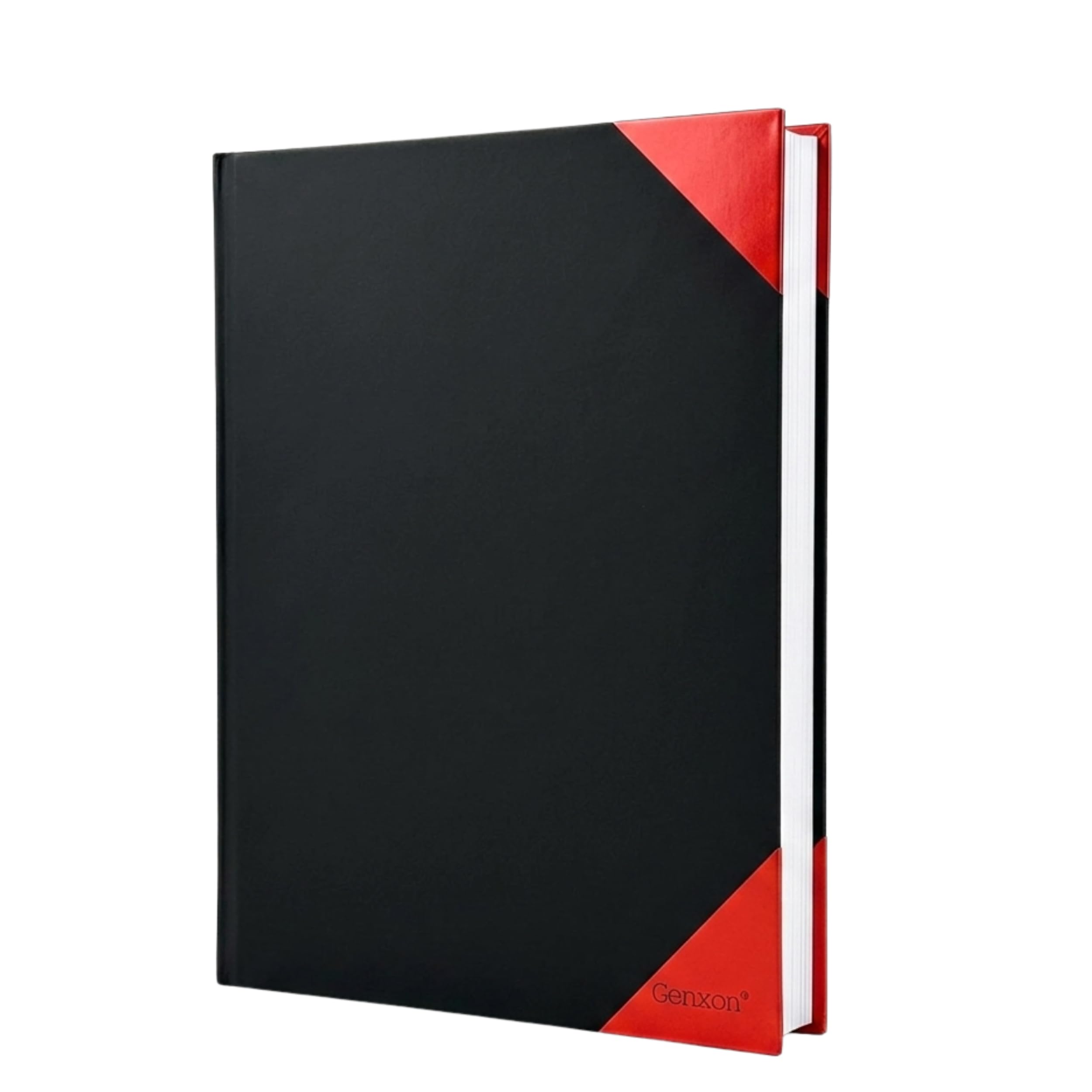 genXon A4 Hardcover Notebook 160 Pages Lined Ruled with Margins 100gsm Paper Sheets Premium Hardback Writing Journal Notes Jotter for School, College, Office & Home Use
