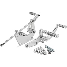 TOFR CNC 12"~13" Forward Controls Foot Pegs for Harley Softail Street Bob FXBB FXBBS 2018-2024 Low Rider FXLR 18-24 (Polished Silver)