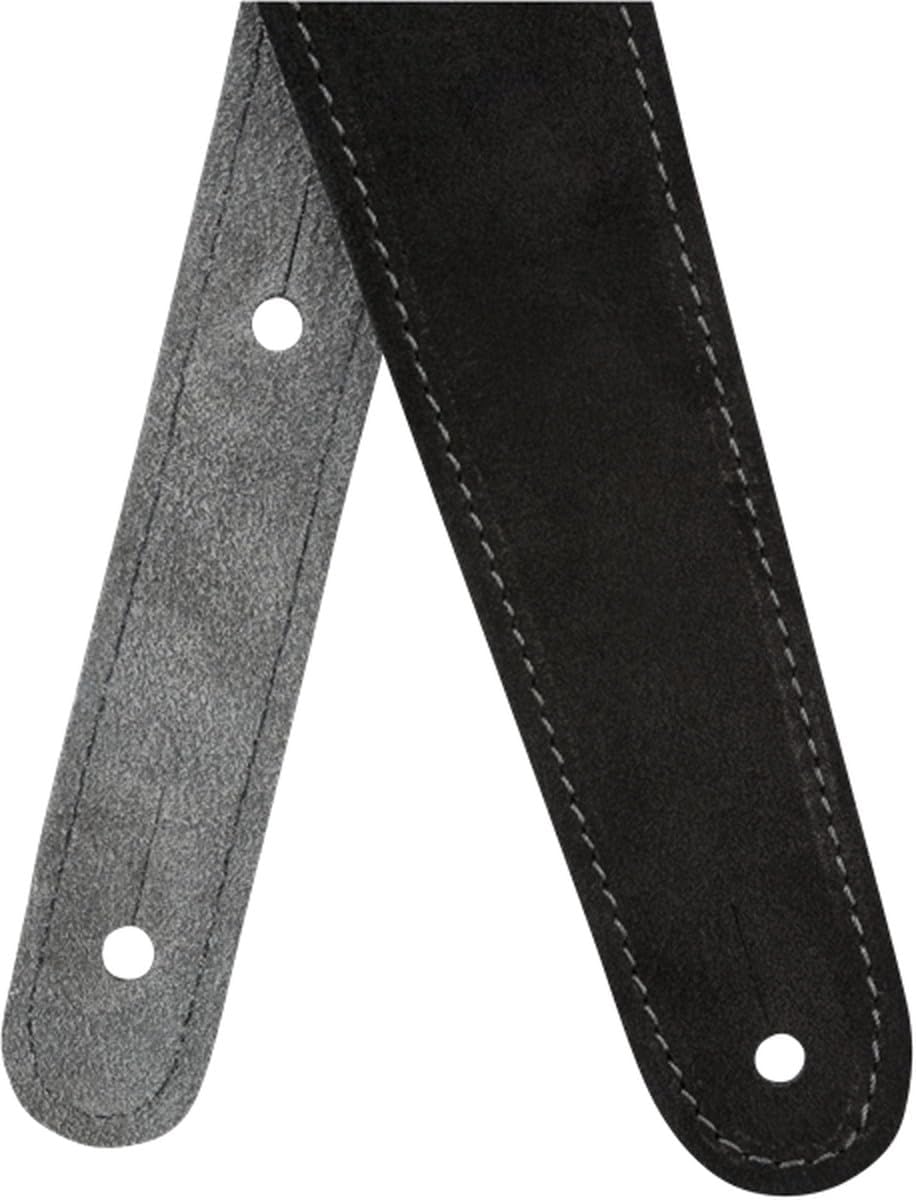 Fender Reversible Suede Guitar Strap, 2in, Black/Gray
