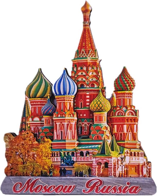 The Church of the Savior on Spilled Blood Moscow Russia 3D Fridge Magnet souvenir gift, Home & Kitchen Decoration magnetic sticker Moscow Russia refrigerator magnet