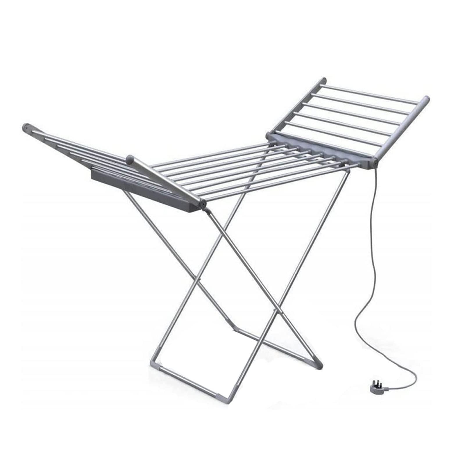 Stendibiancheria Riscaldato Elettrico 230W, Asciugatrice Riscaldata Elettrica Pieghevole, Scaldasalviette Pieghevole Portatile Stendino Stendibiancheria Riscaldamento Stabile