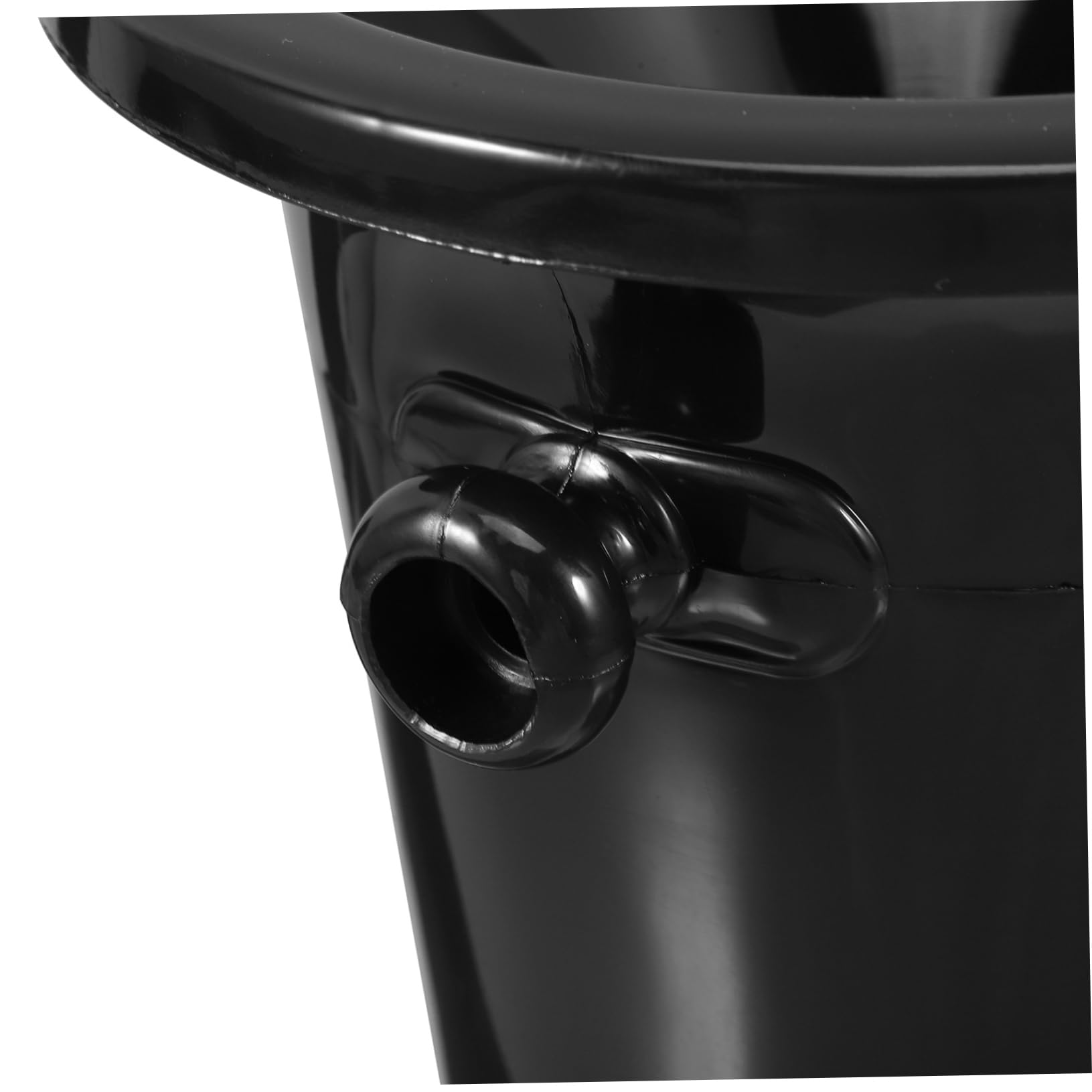 Escupideras para Degustación para Cata de Vinos Negras de Plástico Doble Oreja Cubos Redondos Occidentales en Fiestas y Exhibiciones