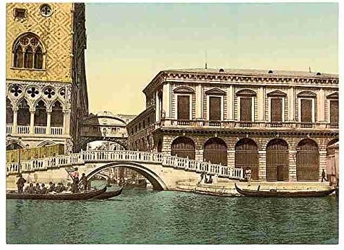 Metal Sign The Bridge of Sighs II Venice A4 12X8 Aluminium Print
