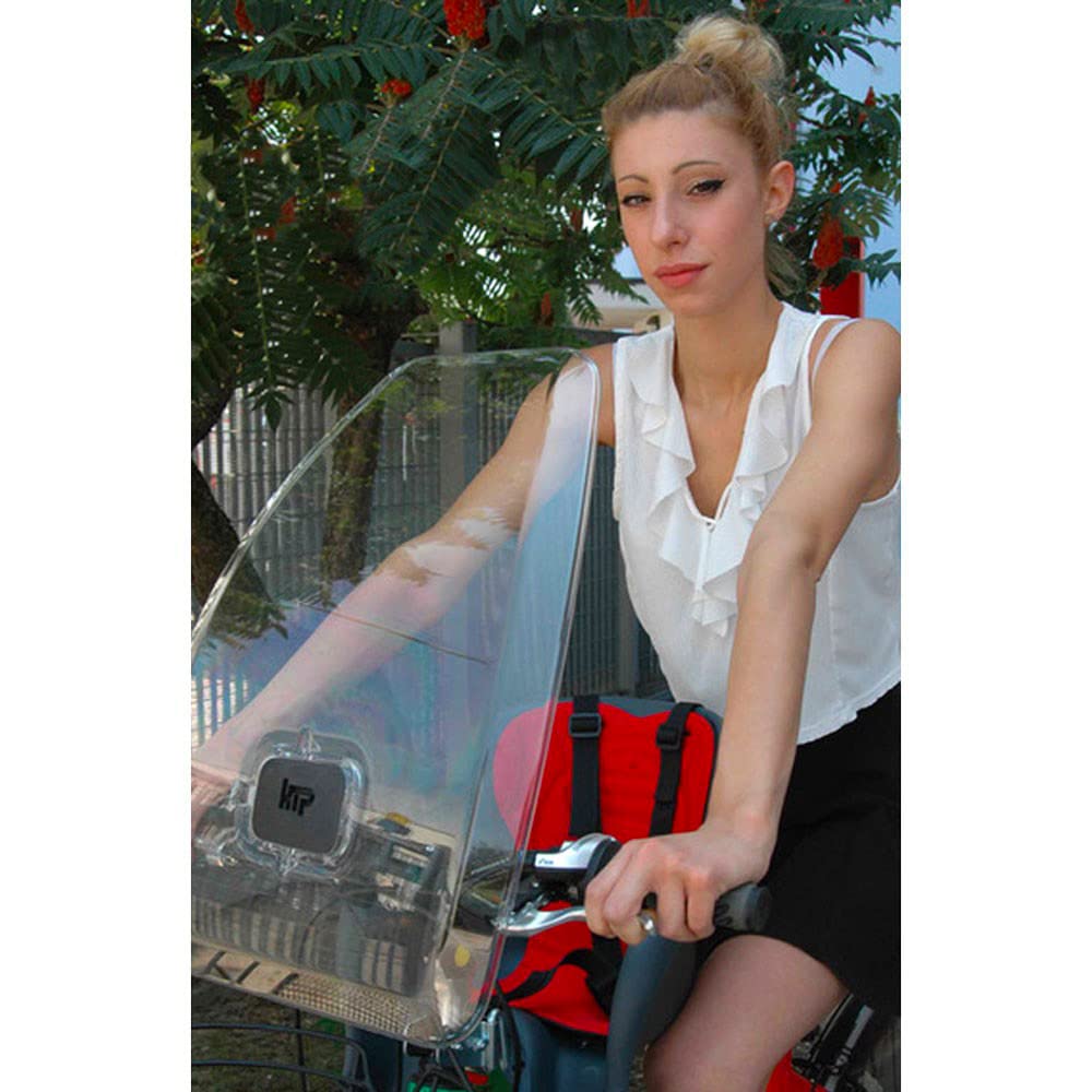 htp Parabrezza per Bicicletta 39,5x54 cm in Policarbonato Cic Ciac