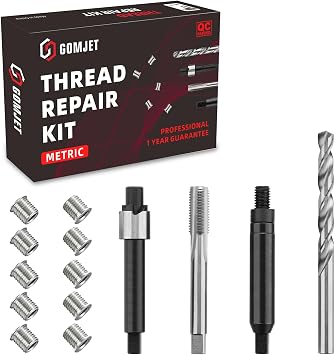 Thread Repair Kit M8X1.25 Metric, with M8X1.25X11.7MM Stainless Steel Insert Qty 10