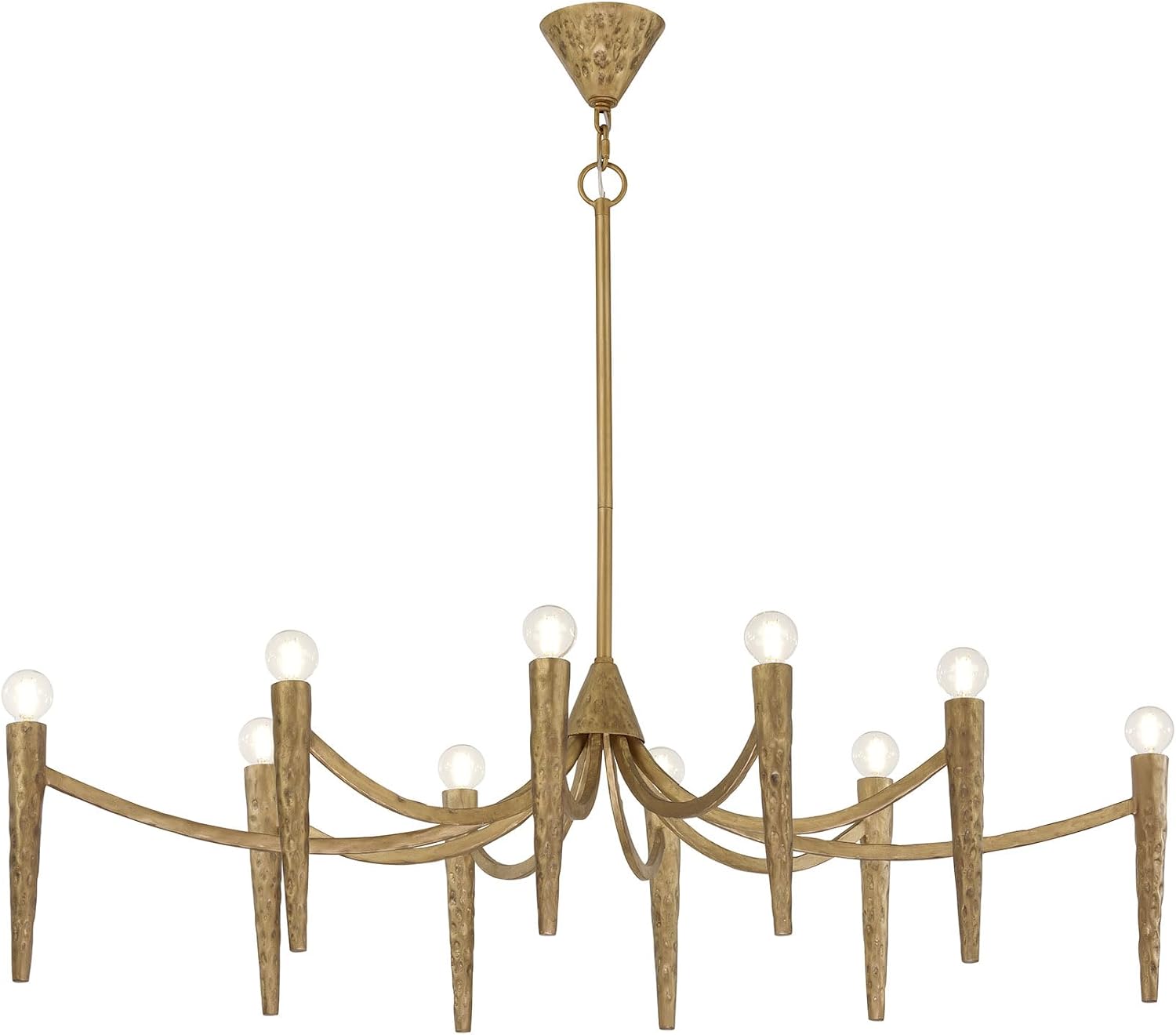 Savoy House 1-1528-10-106 Belleza Traditional European Linear Chandelier by Breegan Jane, 10-Light 600 Total Watts, 13" H x 24" W, Spumante
