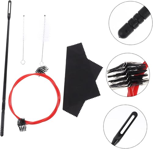 Miniatura 8 de FAVOMOTO 5 Sets Small Cleaning Tool Trombone Cleaning Kit Brushes for Trumpets Cleaning Maintenance Kit Trumpet Lira Trombone Nylon Flexible Brush