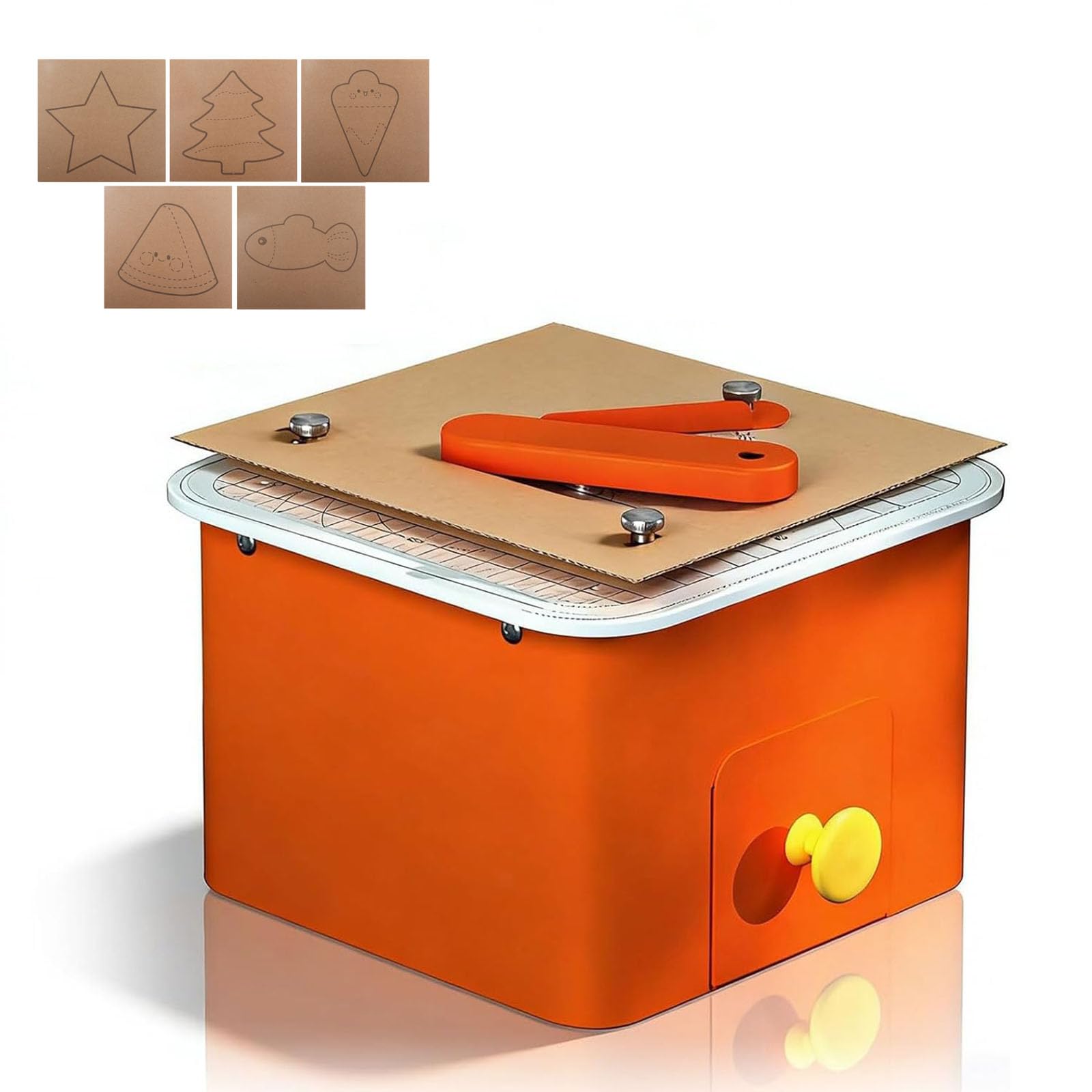 Coupe-carton électrique, outil multi-formes pour loisirs créatifs, épaisseur de coupe de 0 à 4 mm, tiroir à ferraille, parfait pour les cadeaux faits à la main et les projets de construction