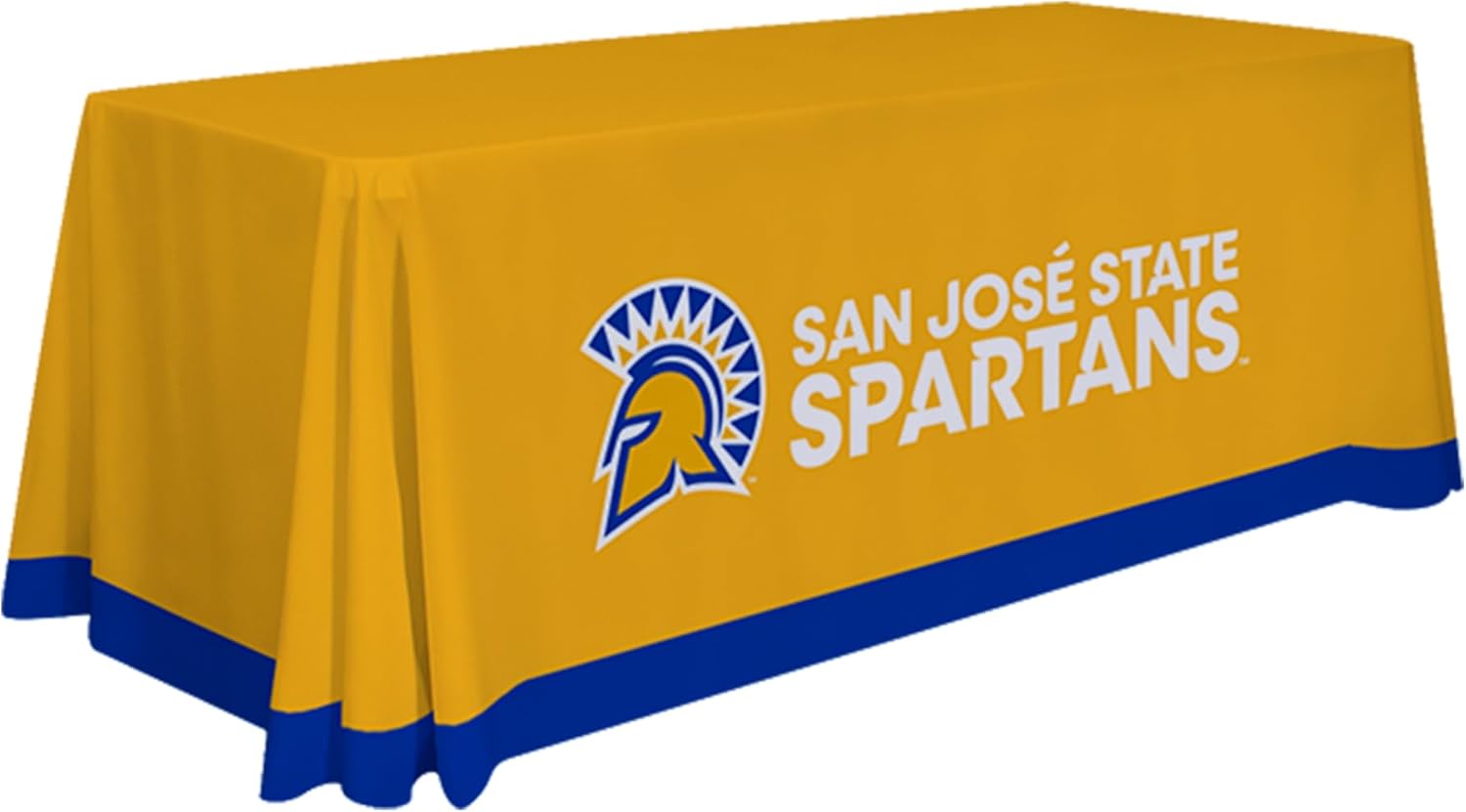 San Jose State Spartans College Sports Printed Table Throw - NCAA Licensed - Polyester - School Tablecloth (Yellow, Blue)