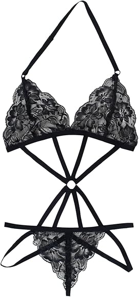 ランジェリー 網目 超ハイレグ レオタード ベビードール オープンブラ