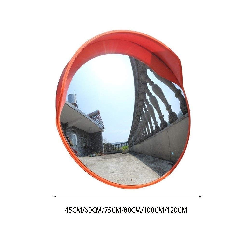 Specchio di Sicurezza Convesso, Specchio per Traffico Interno ed Esterno da 45-120 cm - estende Il Campo visivo per Aumentare la Sicurezza (Colore: 100 cm)