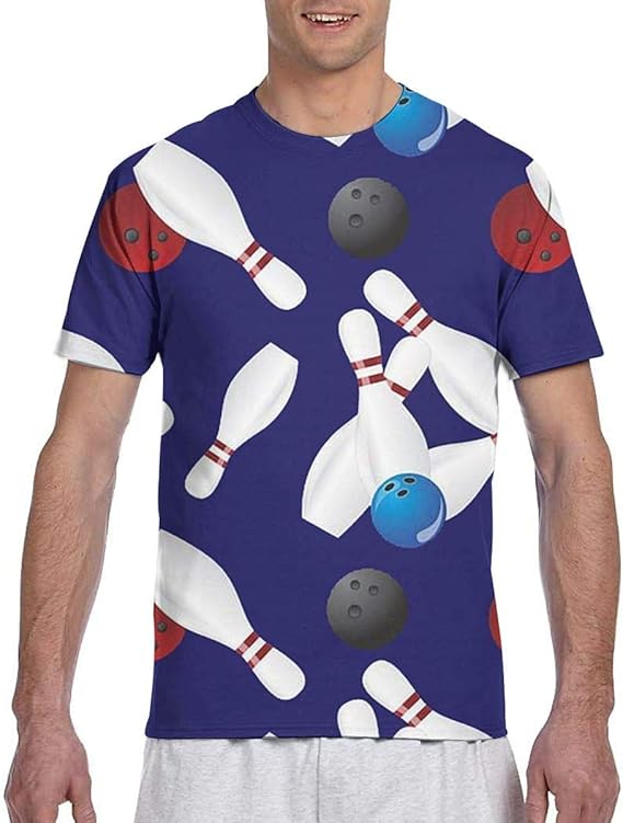 Amazon Co Jp ボーリングシート メンズ Tシャツ 半袖 創意デザイン 3dプリント 夏 ゆったり おしゃれ カジュアル トップス ファッション