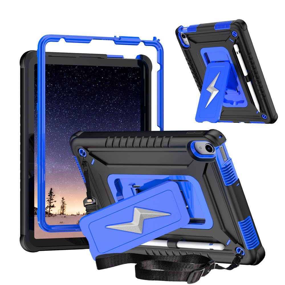 Coque iPad Pro 10.5 silicone rigide avec sangle épaule et pied de support - 8
