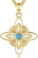 Vista 1 de CELESTIA Nudo de Bruja Plata 925 Original Amuletos de Proteccion Collar de nudo de brujas Cadena de caja de 20 pulgadas