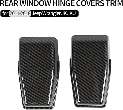 Vista 152 de Voodonala Cubierta de bisagra para puerta trasera derecha e izquierda para Jeep JL 2018-2025 Jeep Wrangler JL JLU Accesorios exteriores, negro