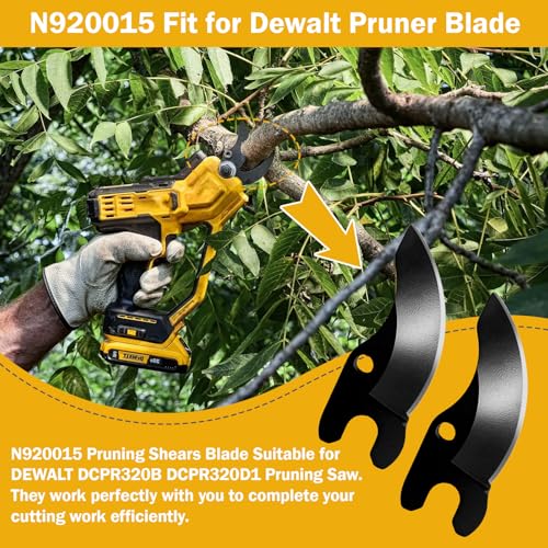 Image of 2PCS N920015 Pruning Shear Blade Compatible with Dewalt 20V MAX