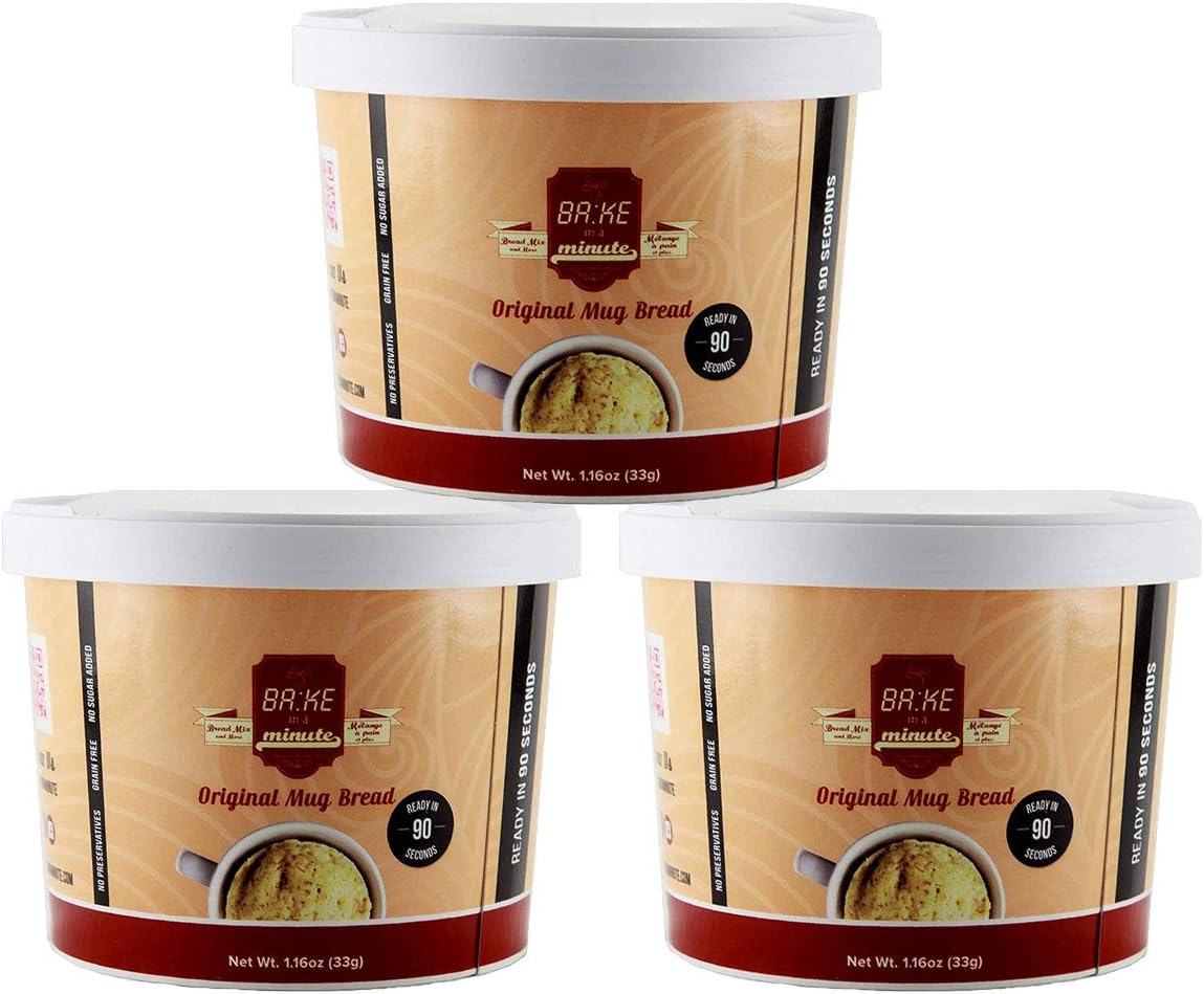 Bake In A Minute - Original Mug Bread - Pack of 3