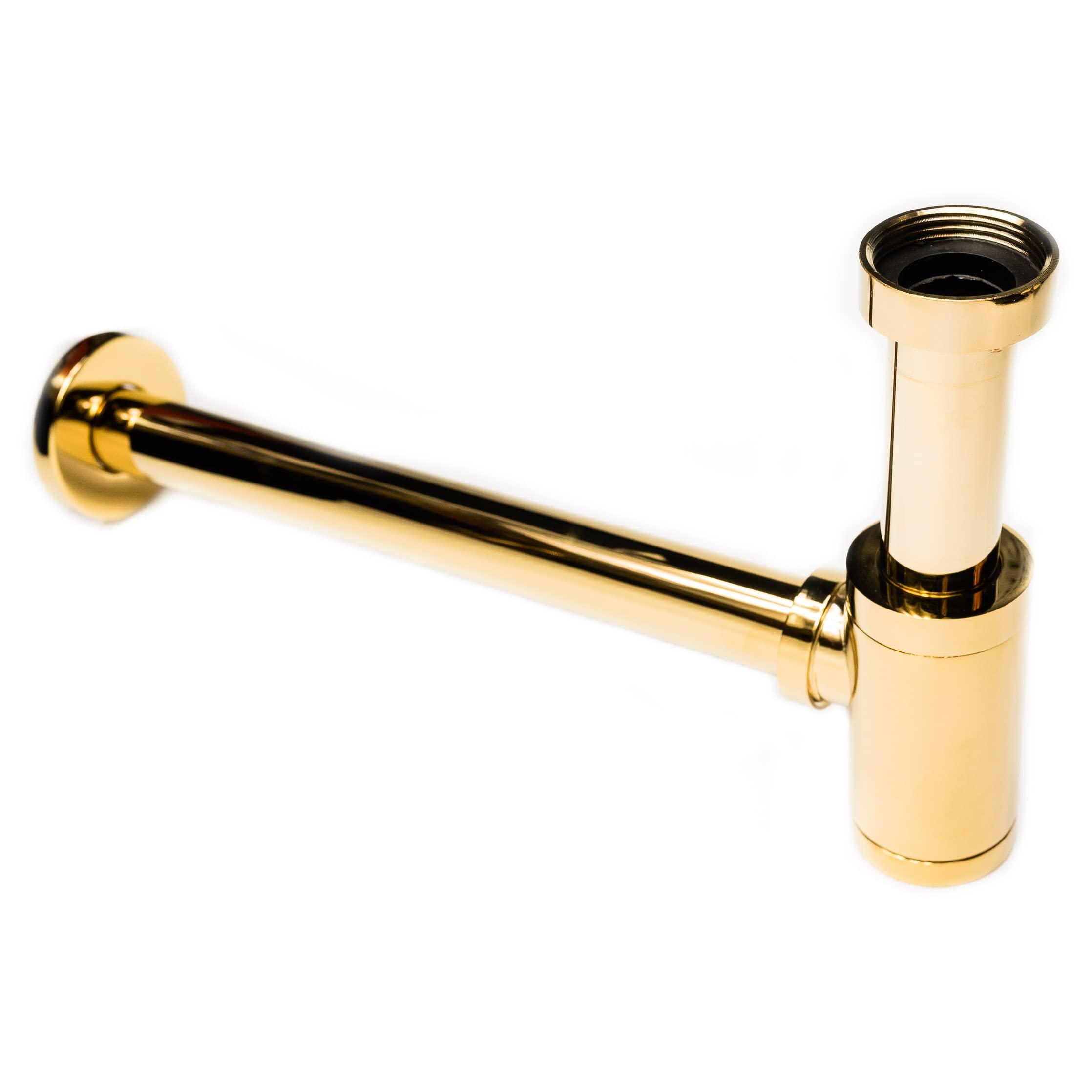 Waschbecken-Siphon | Gold | für Waschbecken | verhindert Verstopfung & Gerüche