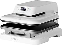 Vista 9 de HTVRONT - Máquina de prensa de calor automática para camisetas - Prensa de calor 15x15 con liberación automática - Calienta rápido y calienta Rosa