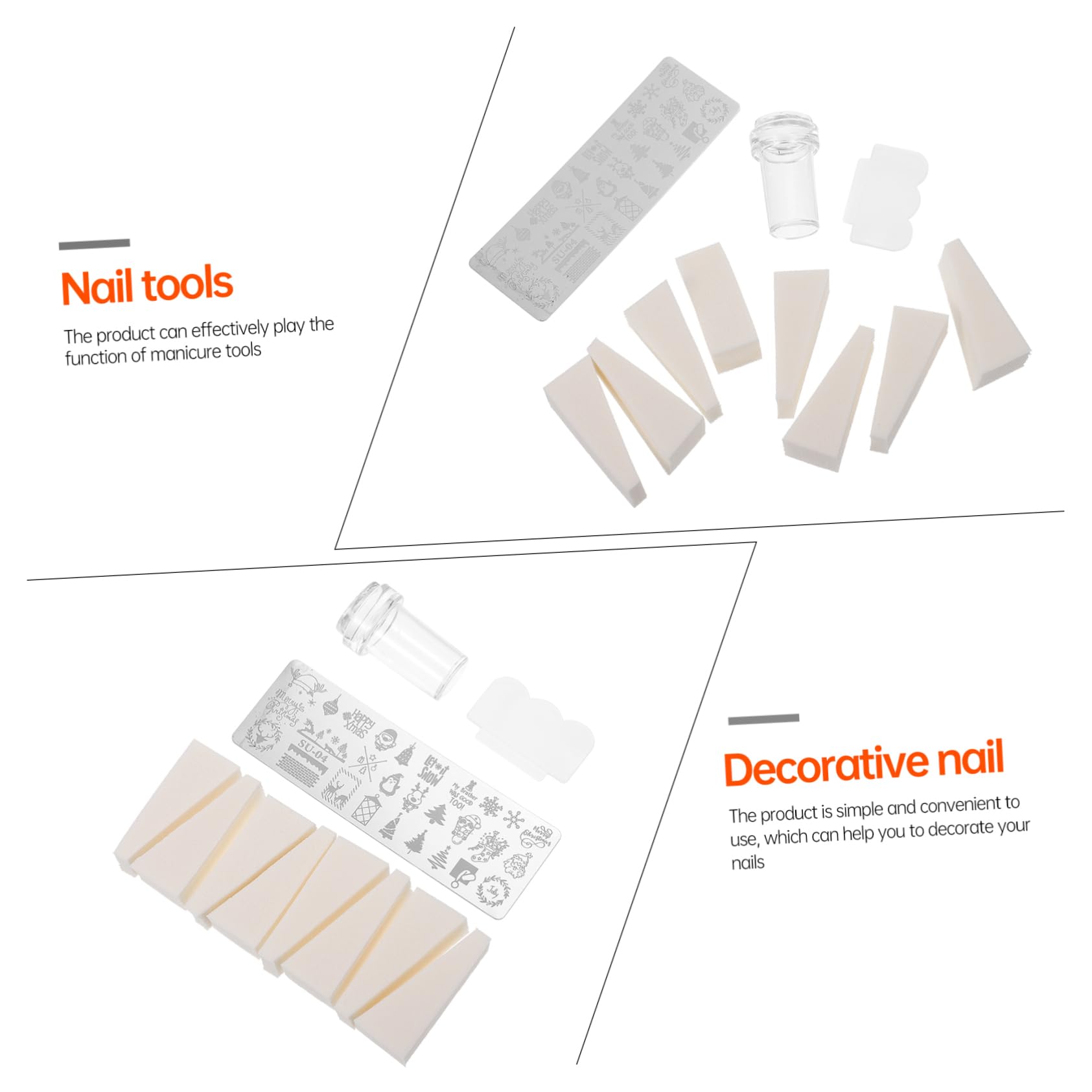 Healeved 5sets Template Creativi Per Nail Art Piastrine Per Stamping Unghie Strumenti Manicure Per Decorazioni Uniche Facili Da Usare Per Tutti Di Esperienza