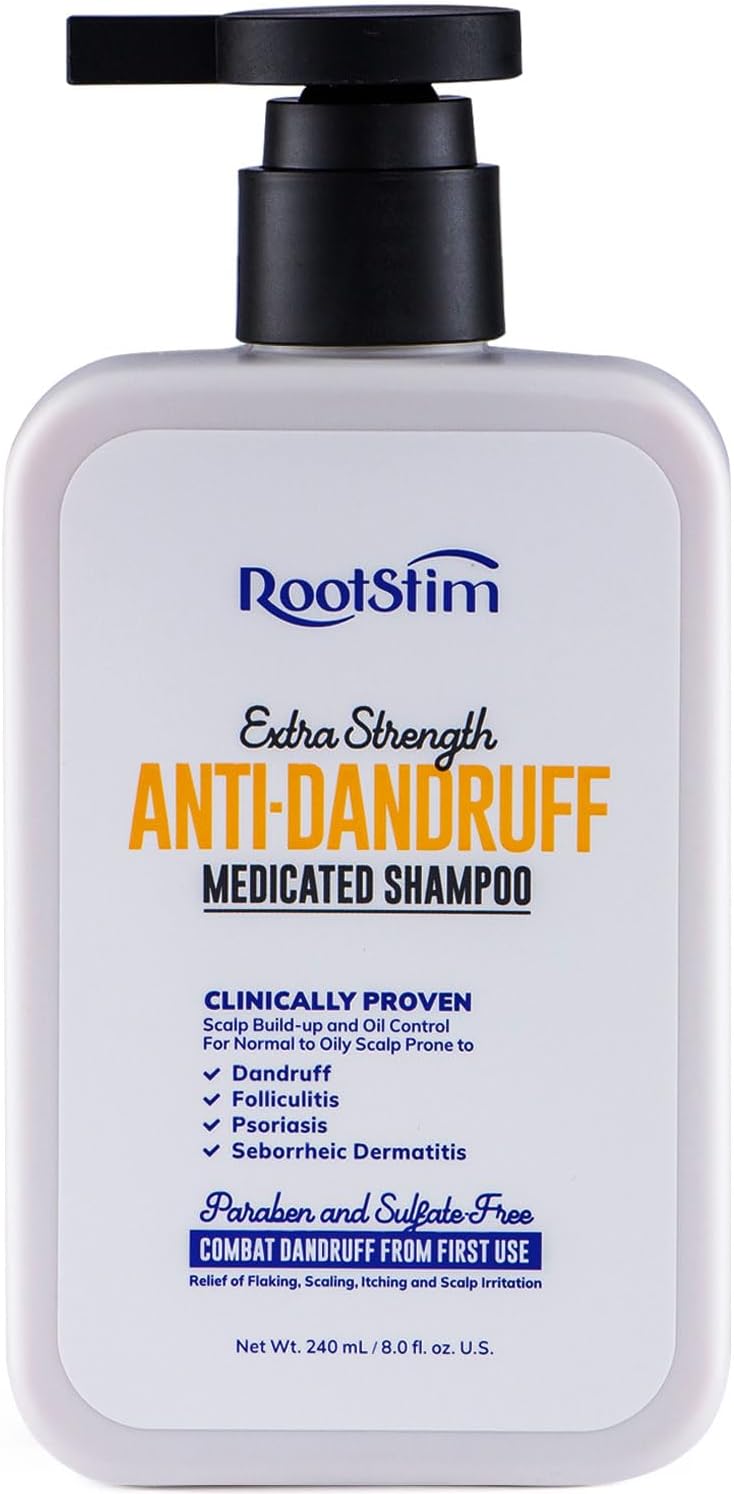 Anti-Dandruff Shampoo for Seborrheic Dermatitis & Folliculitis - Anti-Fungal Medicated Shampoo for Scalp Problems - Sulfate Free Psoriasis Itchy and Oily Scalp Relief for Men & Women