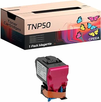 TNP50 Toner Cartridges Compatible with Konica Minolta bizhub C3100P Printers, High Yield 6000 Pages, Reliable Performance 1 Pack Magenta