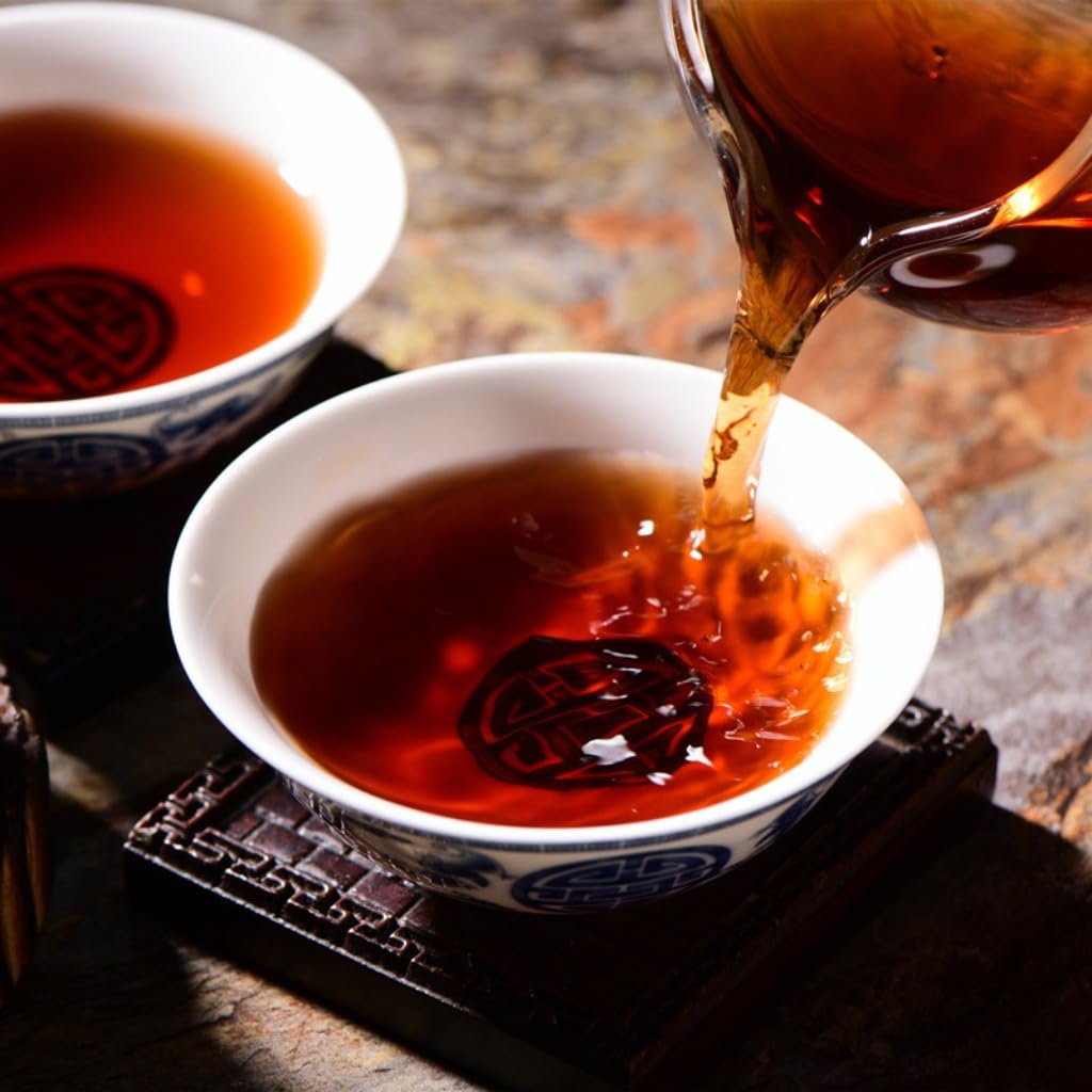 Thé Pu-erh Mûr De Grade Impérial, Thé Mini Pu-erh Emballé Individuellement (500g/17.64oz)